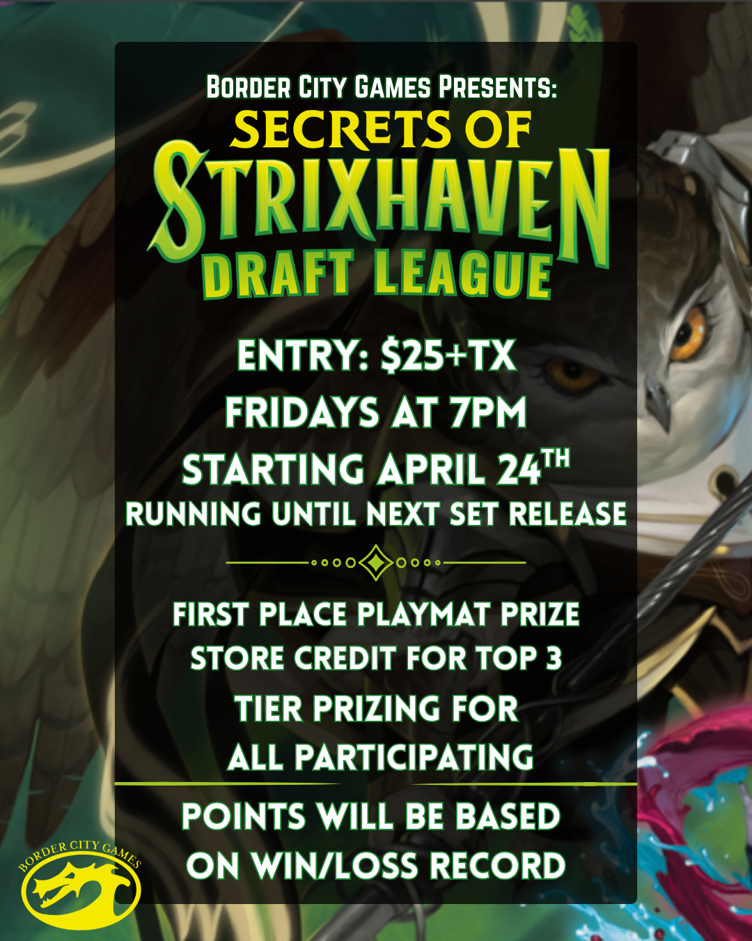 Strixhaven Draft League Starts April 24th!