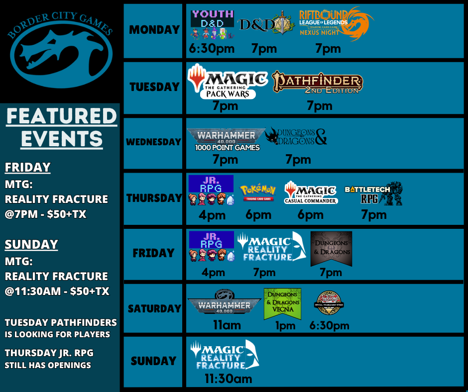 Event Calendar for the Week of September 21st - September 27th 2026