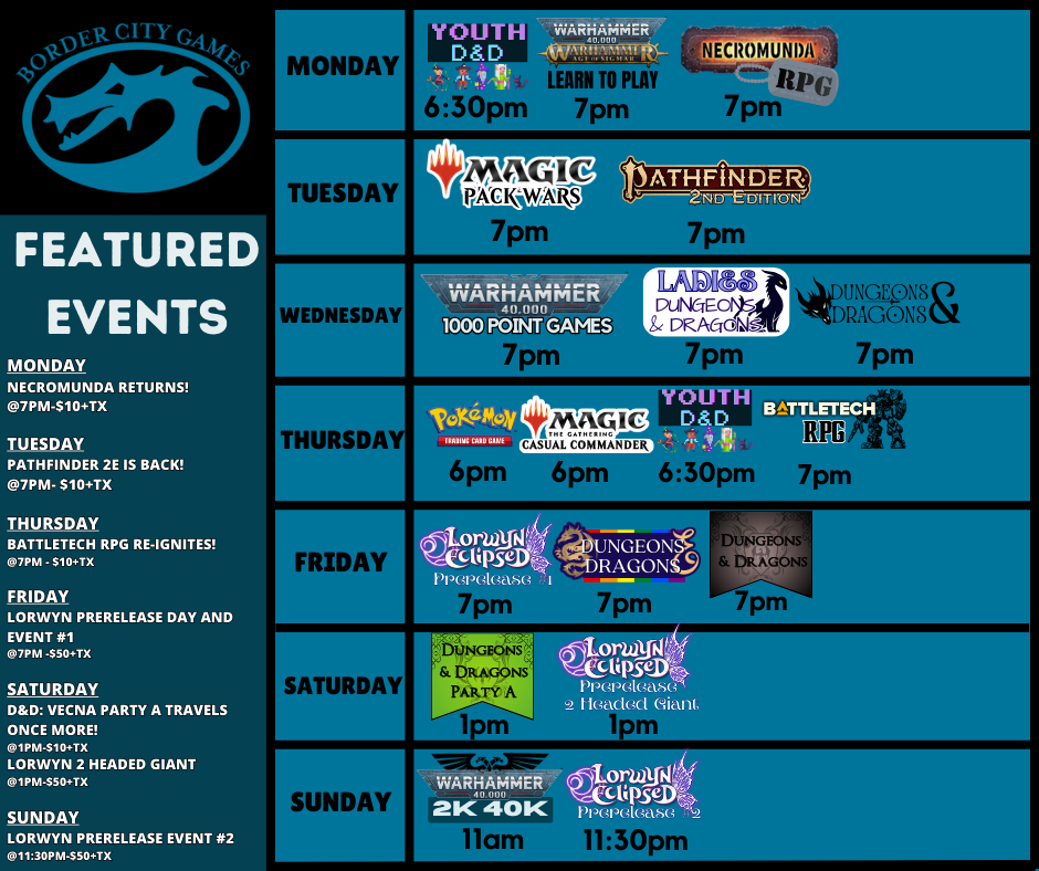 Event Calendar for the Week of January 12th -January 18th 2026