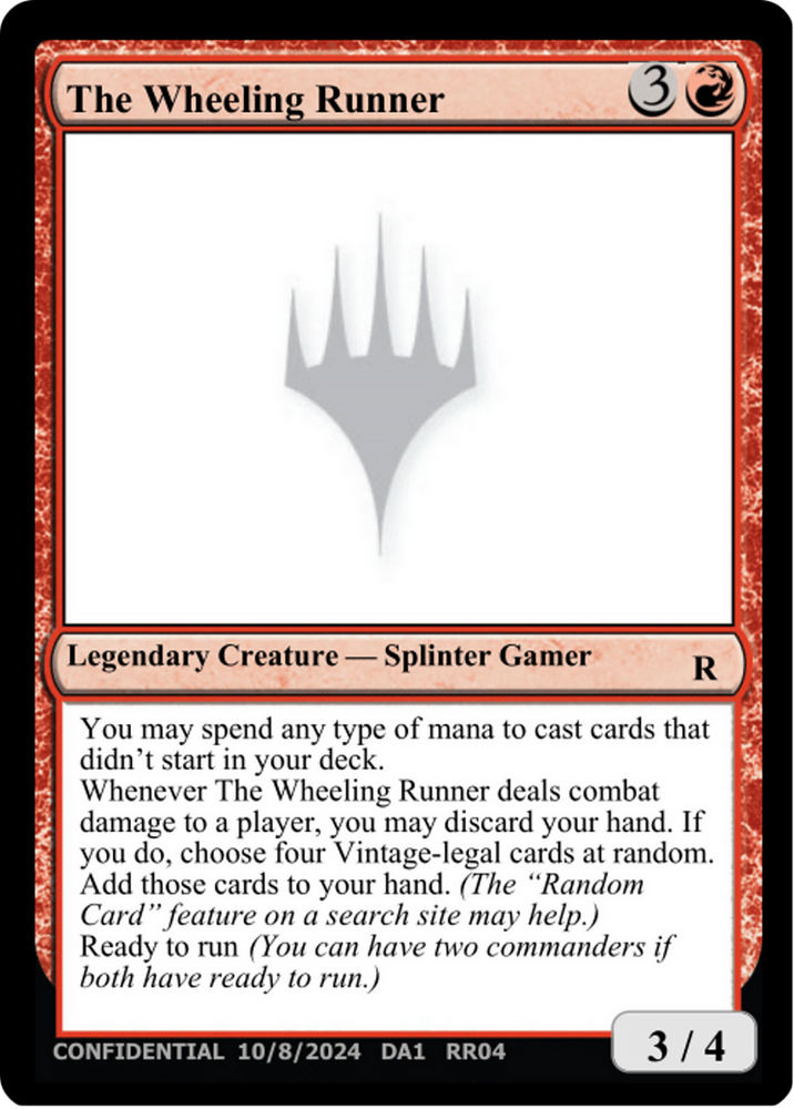 The Wheeling Runner [Unknown Event]