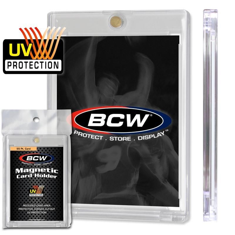 BCW MAGNETIC CARD HOLDERS - 55pts