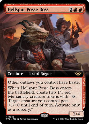 Hellspur Posse Boss (Extended Art) [Outlaws of Thunder Junction]