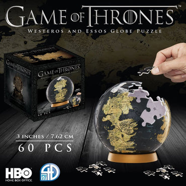 3D Puzzle: Game of Thrones: Globe (3") (60 Pieces)