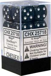 CHESSEX 16MM D6 DICE BLOCK (12 DICE) - SPECKLED