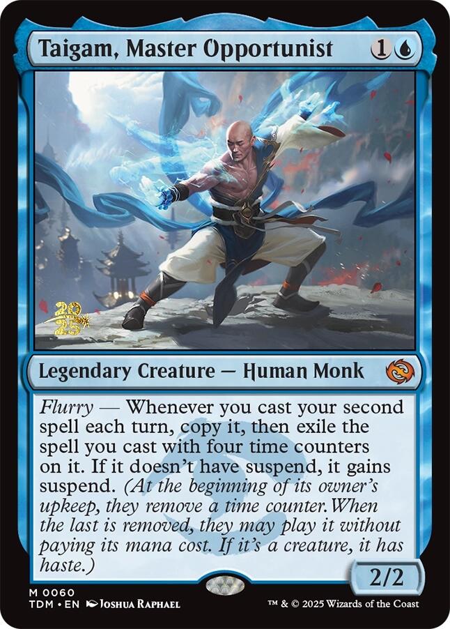 Taigam, Master Opportunist [Tarkir: Dragonstorm Prerelease Promos]