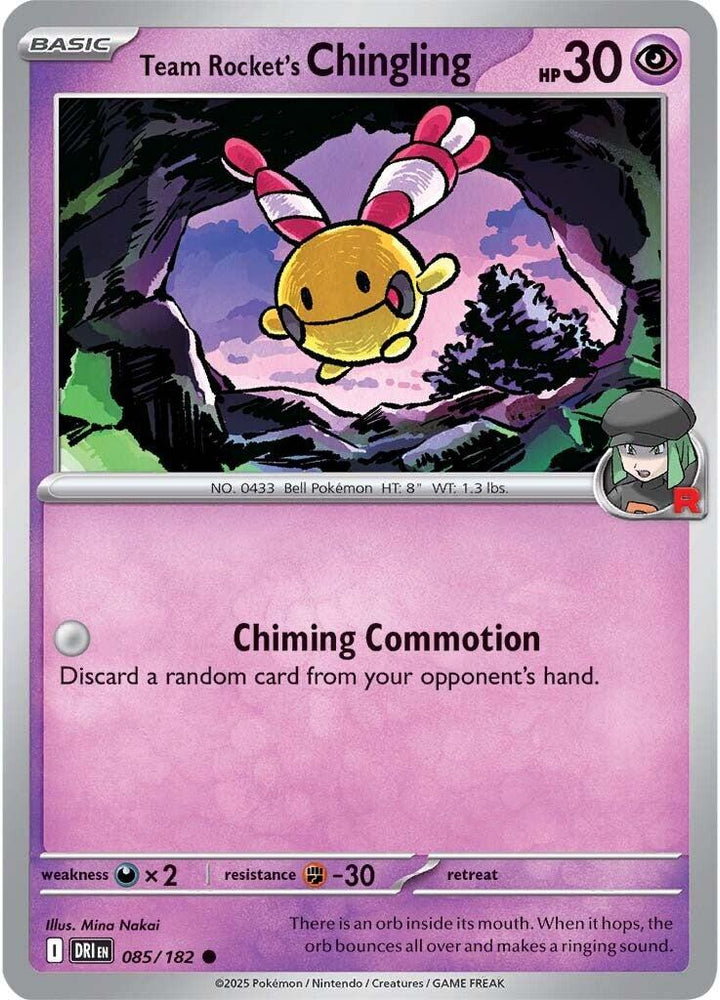 Team Rocket's Chingling (085/182) [Scarlet & Violet: Destined Rivals]