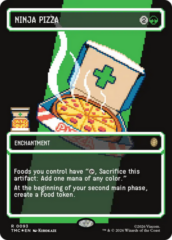 Ninja Pizza (Borderless) (Surge Foil) [Teenage Mutant Ninja Turtles Commander]