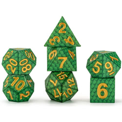 FanRoll 7-die RPG Set - Dragon Storm Silicone