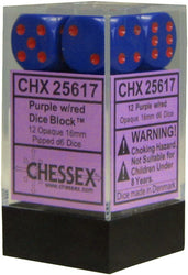 CHESSEX 16MM D6 DICE BLOCK (12 DICE) - SPECKLED
