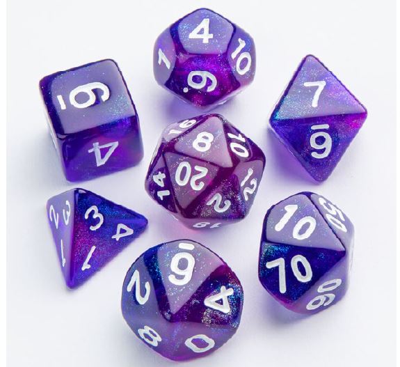 Gamegenic 7-die RPG Set - Galaxy Series
