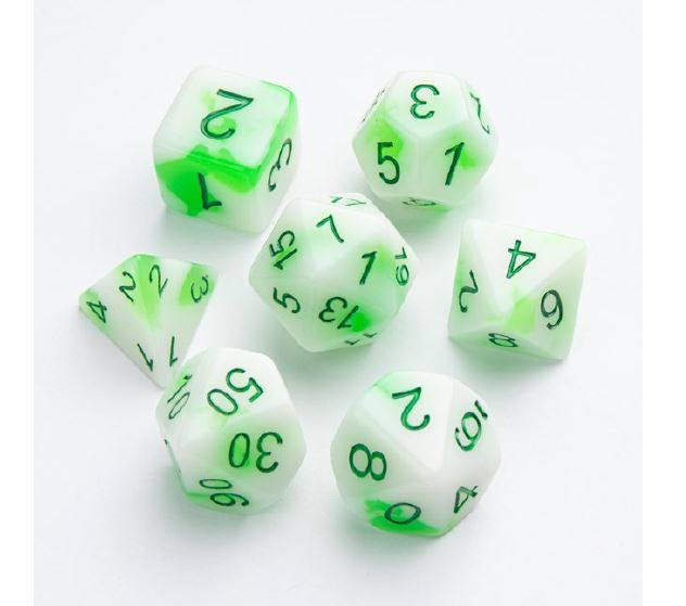 Gamegenic 7-die RPG Set - Glow Series