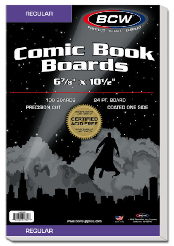 BCW COMIC BOARDS REGULAR 100CT