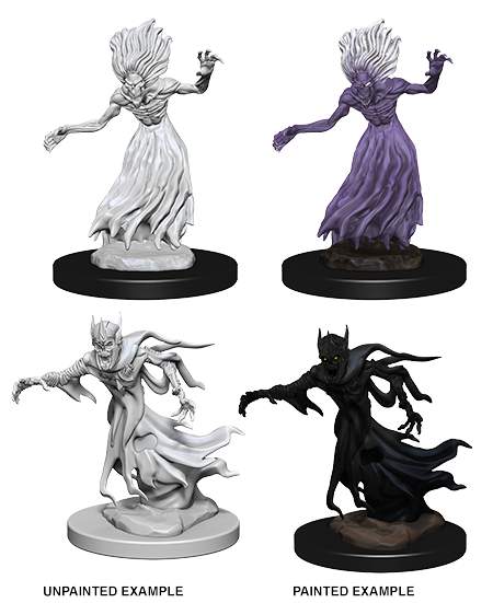 DND UNPAINTED MINIS WV3 WRAITH AND SPECTER