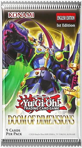 YGO DOOM OF DIMENSIONS BOOSTER PACK (1st Edition)