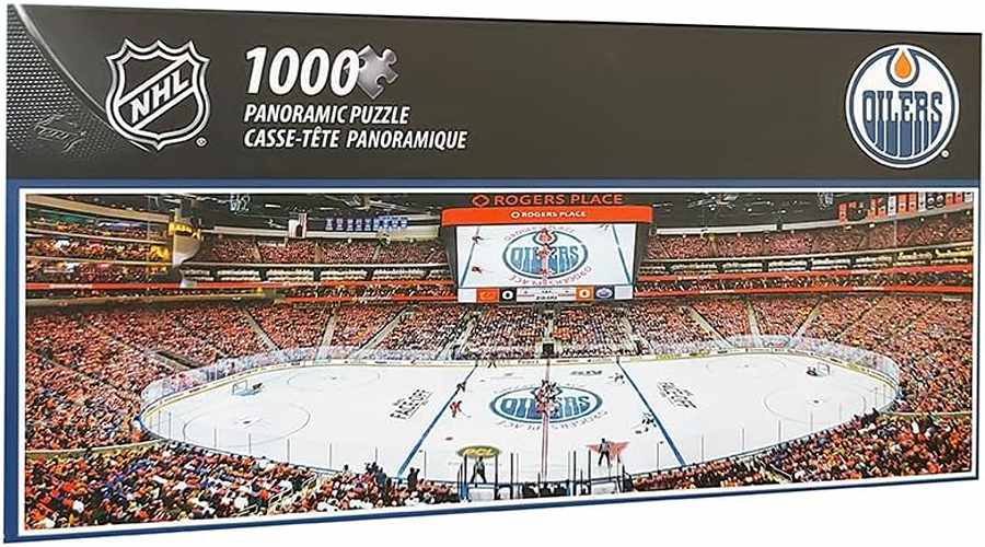 NHL Oilers Panoramic Puzzle (1000pc)