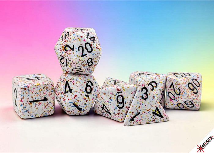 CHESSEX 7-DIE SET *SPECKLED*