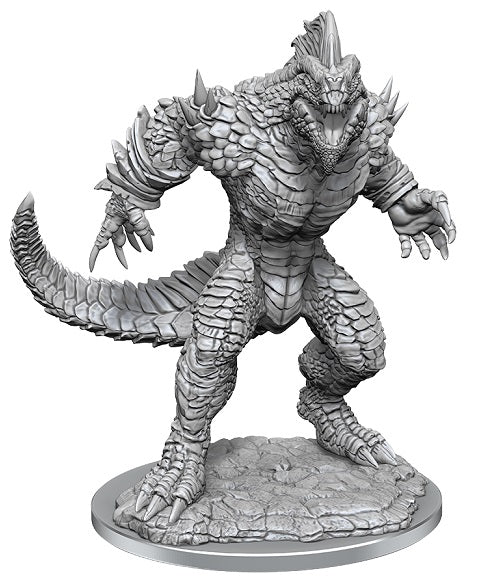 DND UNPAINTED MINIS WV21 LIZARDFOLK RENDER
