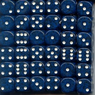 Chessex 12mm D6 Dice Block (36 Dice) *Speckled*