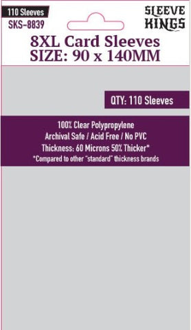 SK '8XL' SLEEVES 90MM x 140MM (110ct)