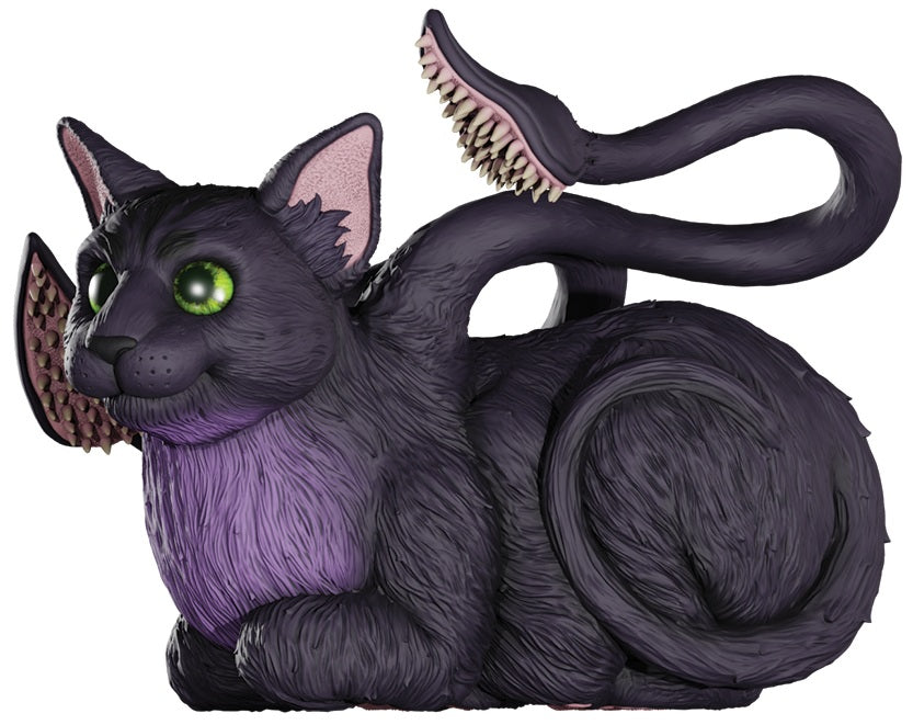 DND REPLICAS OF THE REALMS DISPLACER BEAST KITTEN LIFE SIZE FOAM FIGURE