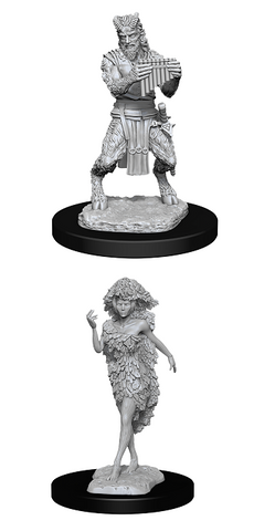 DND UNPAINTED MINIS WV11 SATYR AND DRYAD