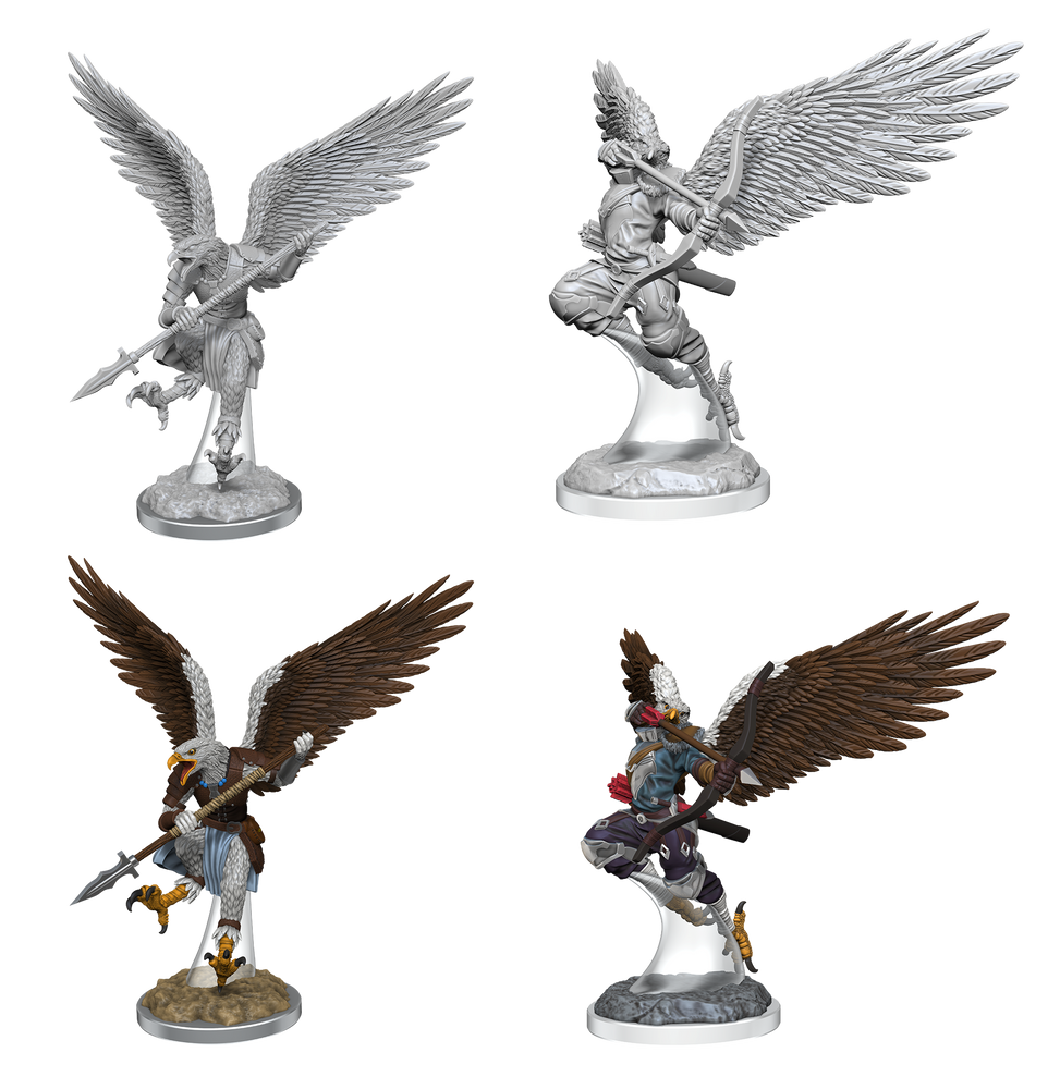 DND UNPAINTED MINIS WV17 AARAKOCRA FIGHTERS