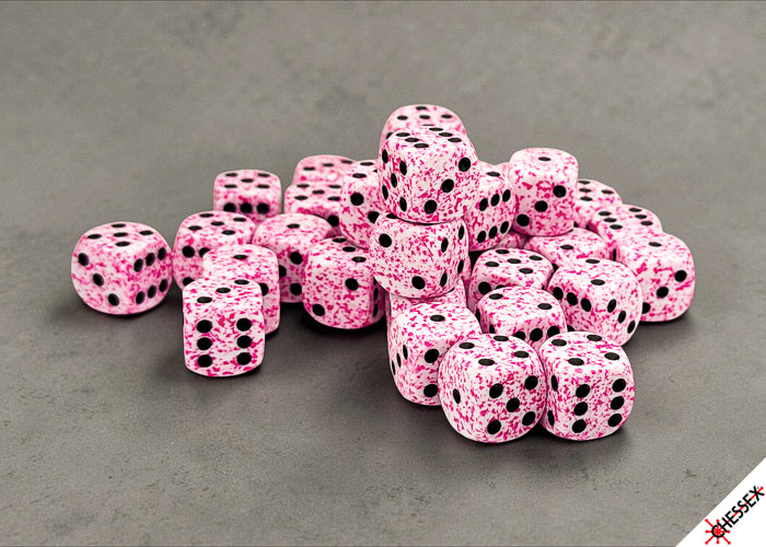 Chessex 12mm D6 Dice Block (36 Dice) *Speckled*