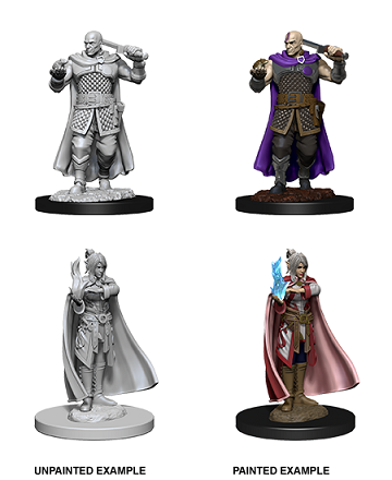 DND UNPAINTED MINIS WV8 HUMAN RANGER & MOON ELF