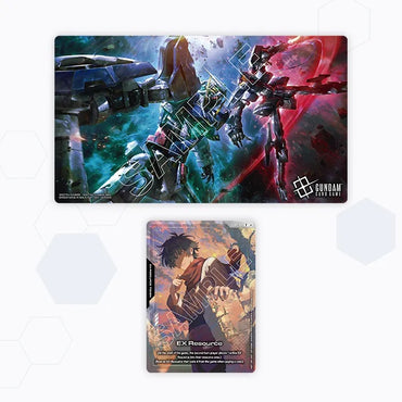 GUNDAM CG PLAYMAT/CARD CASE SET MOBILE SUIT GUNDAM 00