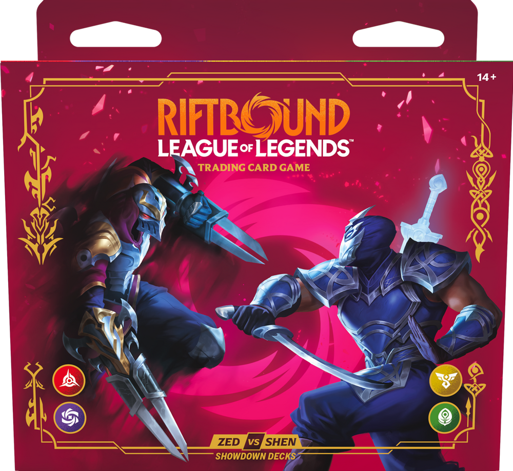 RIFTBOUND - LEAGUE OF LEGENDS TCG - VENDETTA ZED VS SHEN SHOWDOWN DECKS