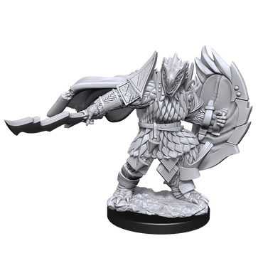 DND UNPAINTED MINIS WV15 DRAGONBORN FIGHTER MALE