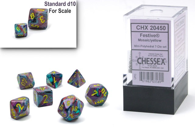 CHESSEX 7-DIE SET *Festive* MINI