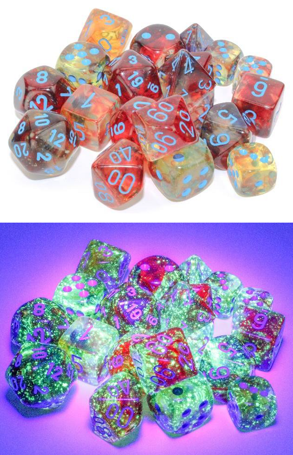 CHESSEX 16MM D6 DICE BLOCK (12 DICE) - NEBULA