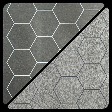 BATTLEMAT 1" HEX REVERSIBLE BLK-GREY 26" X 23.5"