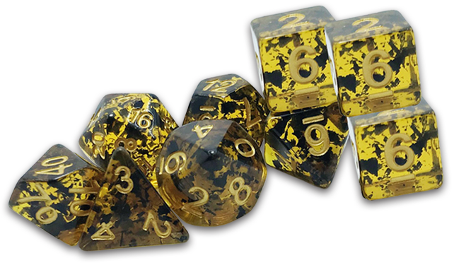 TRADITIONAL 9-DIE SET THRACIAN GRECIAN VASE DICE