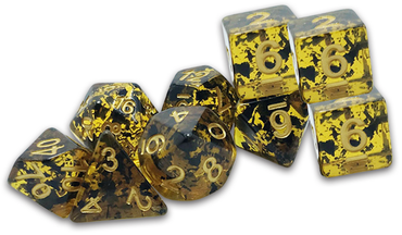 TRADITIONAL 9-DIE SET THRACIAN GRECIAN VASE DICE