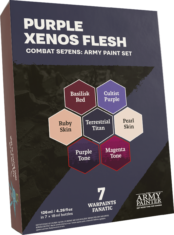 COMBAT SE7ENS: PURPLE XENOS FLESH PAINT SET