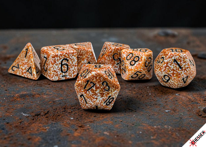 CHESSEX 7-DIE SET *SPECKLED*