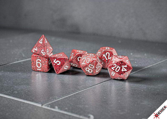 CHESSEX 7-DIE SET *SPECKLED*