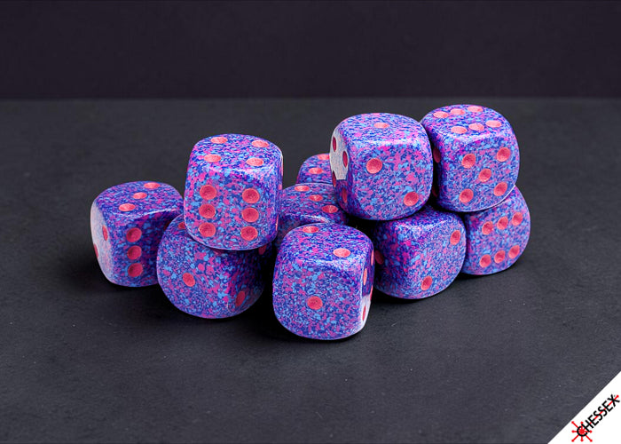 CHESSEX 16MM D6 DICE BLOCK (12 DICE) - SPECKLED