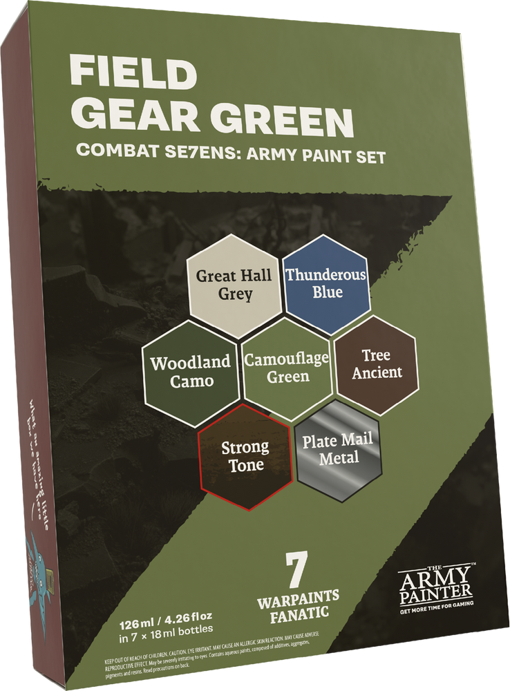 COMBAT SE7ENS: FIELD GEAR GREEN PAINT SET