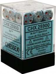 Chessex 12mm D6 Dice Block (36 Dice) *Speckled*