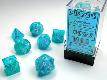 CHESSEX 7-DIE SET - CIRRUS