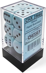 CHESSEX 16MM D6 DICE BLOCK (12 DICE) - OPAQUE