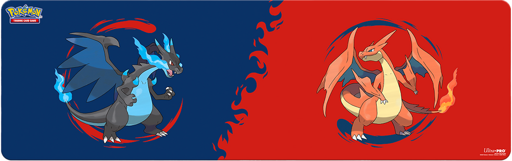 UP PLAYMAT POKEMON TABLE 8FT MEGA CHARIZARD X & MEGA CHARIZARD Y