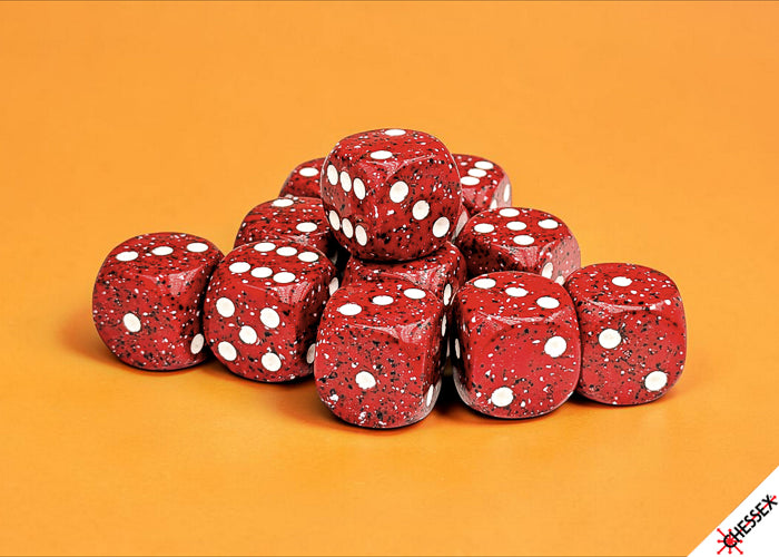 CHESSEX 16MM D6 DICE BLOCK (12 DICE) - SPECKLED