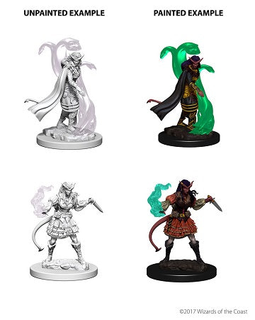 DND UNPAINTED MINIS WV4 TIEFLING FEMALE SORCERER