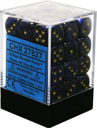 Chessex 12mm D6 Dice Block (36 Dice) *Scarab*