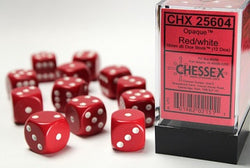 CHESSEX 16MM D6 DICE BLOCK (12 DICE) - OPAQUE