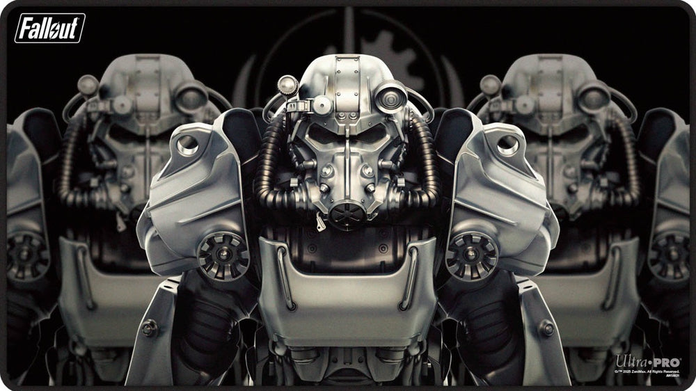 UP PLAYMAT MTG FALLOUT BROTHERHOOD OF STEEL BETHESDA BLACK STITCH